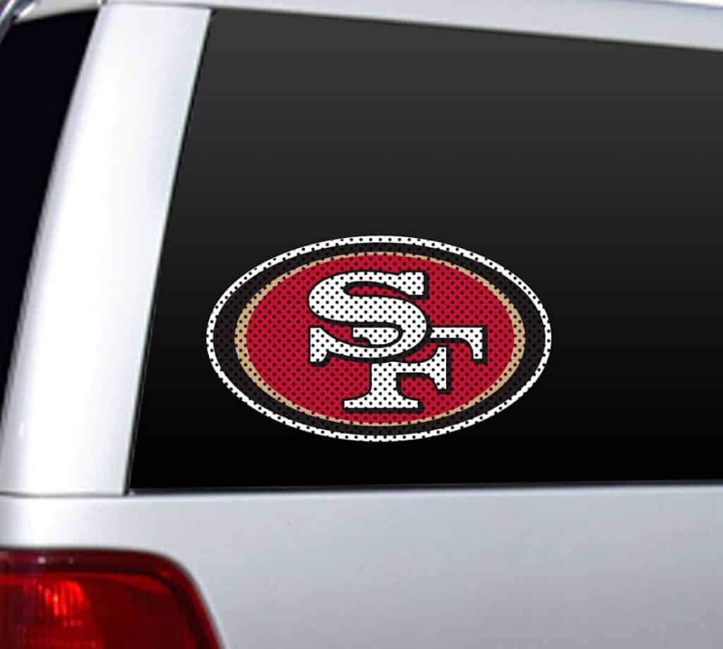 San Francisco 49ers Die-Cut Window Film - Large