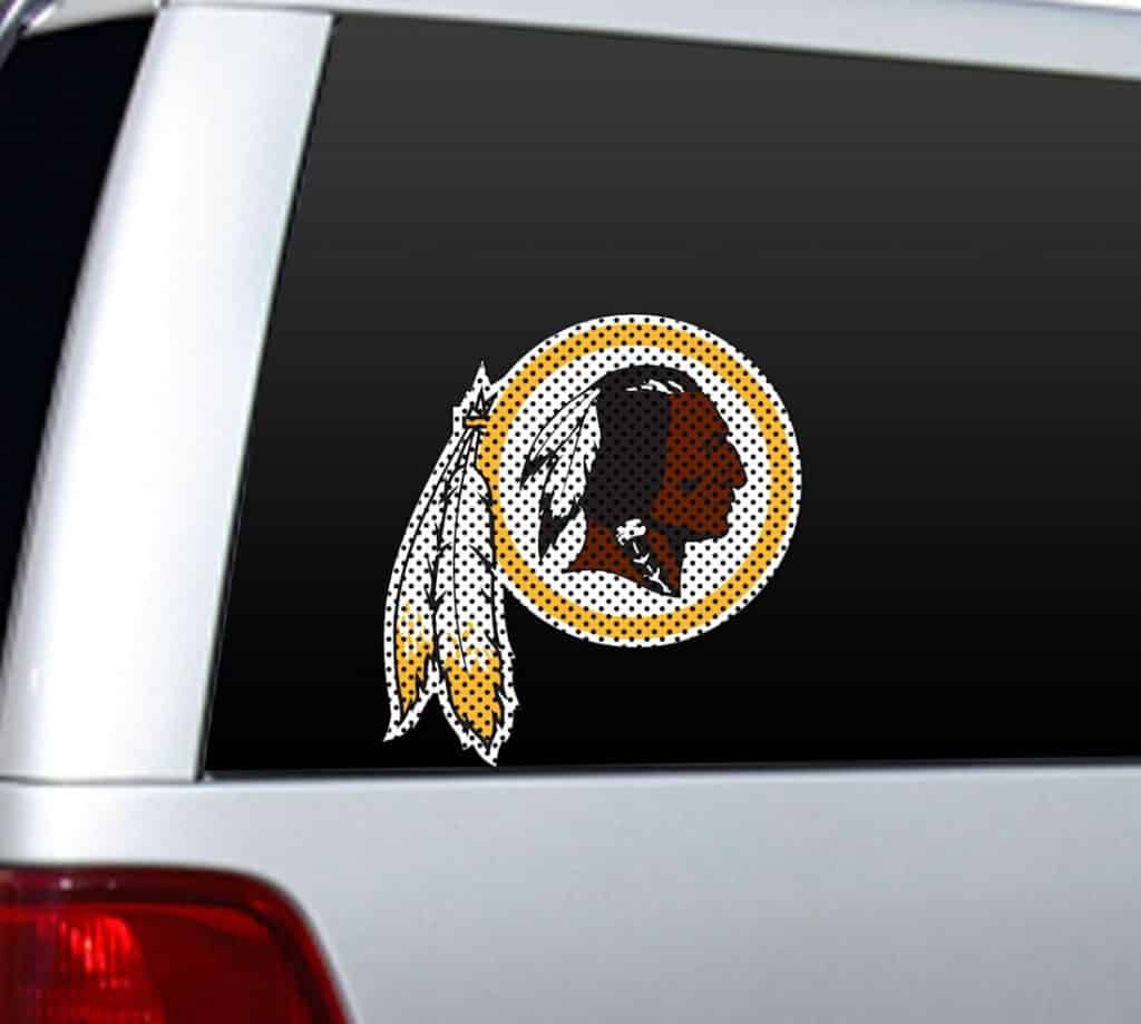 Washington Redskins Die-Cut Window Film - Large