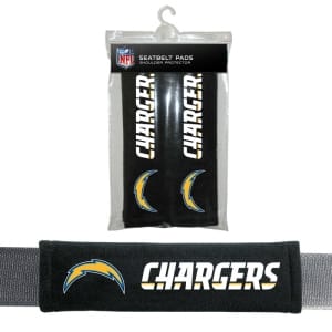 Los Angeles Chargers Velour Seat Belt Pads