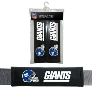 New York Giants Velour Seat Belt Pads