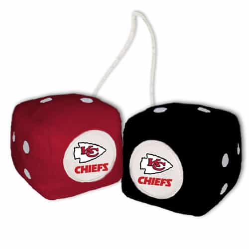 Kansas City Chiefs Fuzzy Dice