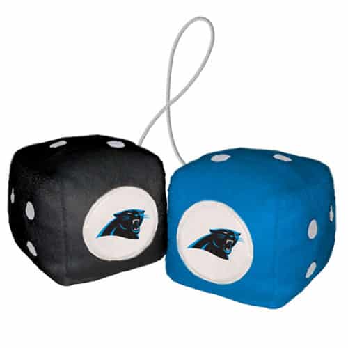 Carolina Panthers Fuzzy Dice