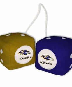 Baltimore Ravens Fuzzy Dice