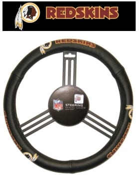 Washington Redskins Leather Steering Wheel Cover