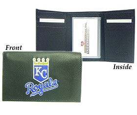 Kansas City Royals Embroidered Leather Tri-Fold Wallet