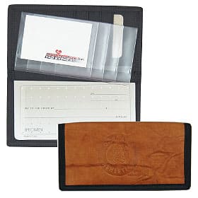 Oakland Athletics Leather/Nylon Embossed Checkbook Cover