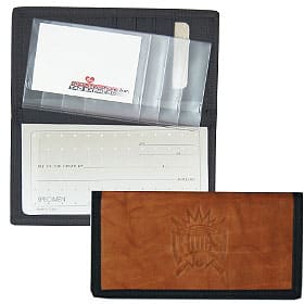 Sacramento Kings Leather/Nylon Embossed Checkbook Cover