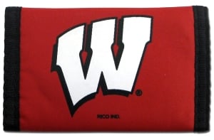 Wisconsin Badgers Nylon Trifold Wallet