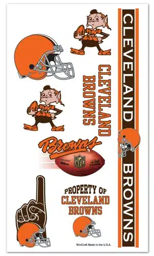 Cleveland Browns Temporary Tattoos