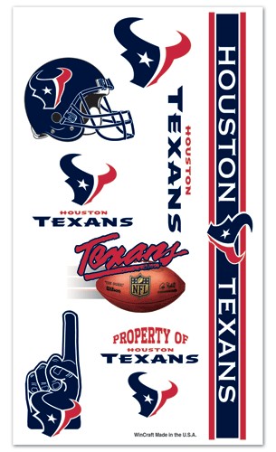 Houston Texans Temporary Tattoos