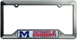 Mississippi Rebels Plastic License Plate Frame