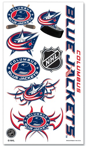 Columbus Blue Jackets Temporary Tattoos