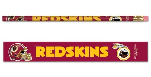 Washington Redskins Pencil 6 Pack