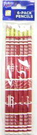 Houston Rockets Pencil 6 Pack