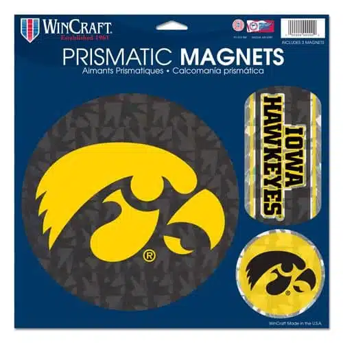 Iowa Hawkeyes Magnets - 11"x11 Prismatic Sheet