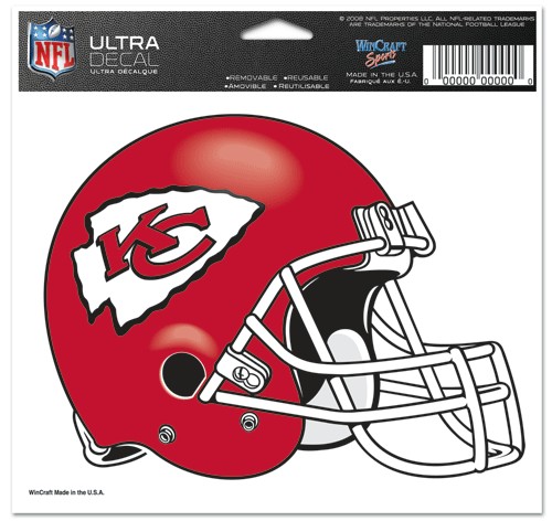 Kansas City Chiefs 5"x6" Color Ultra Decal
