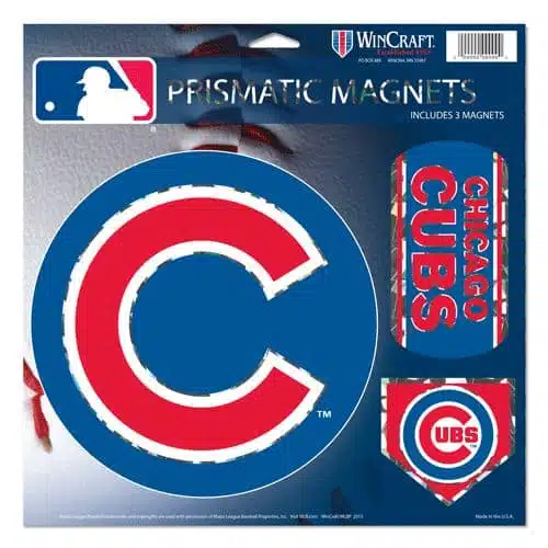 Chicago Cubs Magnets - 11"x11 Prismatic Sheet