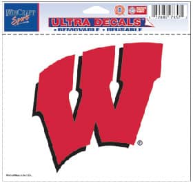 Wisconsin Badgers 5"x6" Color Ultra Decal