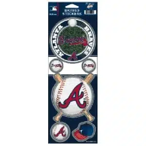 Atlanta Braves Prismatic Stickers
