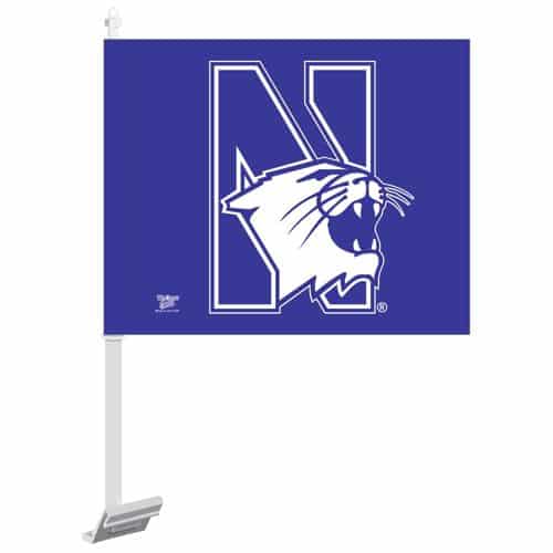 Northwestern Wildcats Car Flag