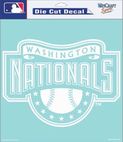 Washington Nationals Die-Cut Decal - 8"x8" White
