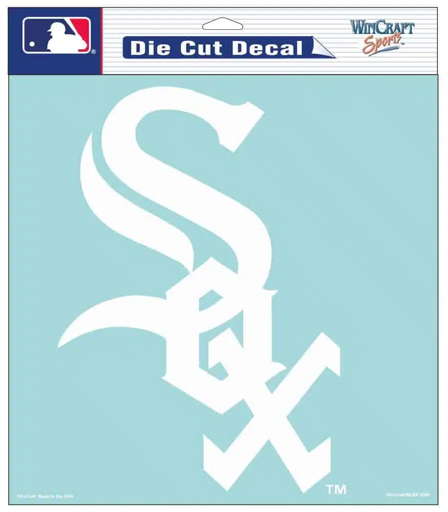 Chicago White Sox Die-Cut Decal - 8"x8" White