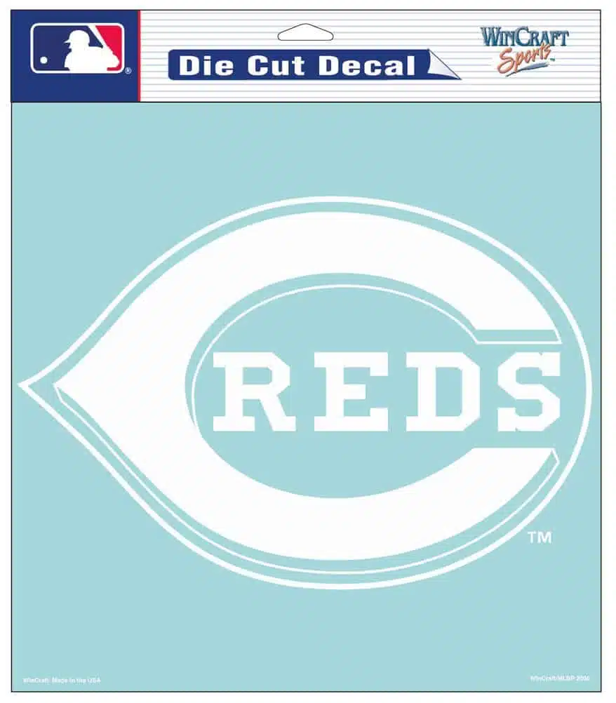 Cincinnati Reds Die-Cut Decal - 8"x8" White