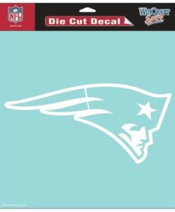 New England Patriots Die-Cut Decal - 8"x8" White