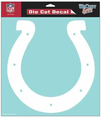 Indianapolis Colts Die-Cut Decal - 8"x8" White