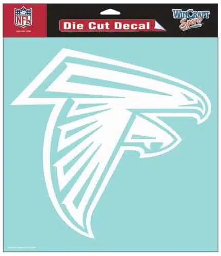 Atlanta Falcons Die-Cut Decal - 8"x8" White