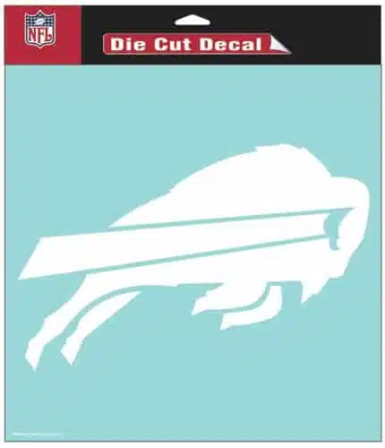 Buffalo Bills Die-Cut Decal - 8"x8" White