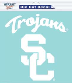 USC Trojans Die-Cut Decal - 8"x8" White