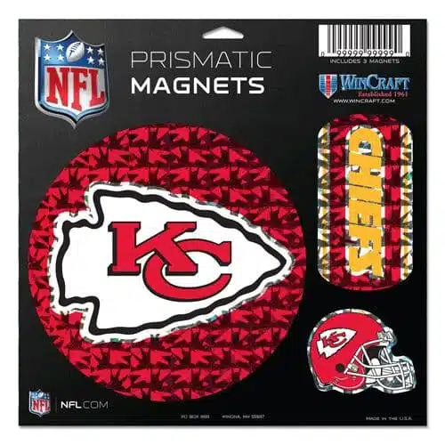 Kansas City Chiefs Magnets - 11"x11 Prismatic Sheet