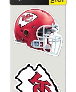 Kansas City Chiefs Set of 2 Die Cut Decals
