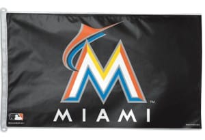 Miami Marlins 3'x5' Flag