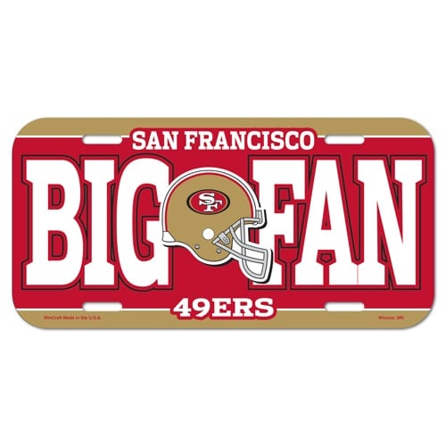San Francisco 49ers License Plate