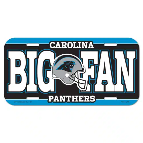 Carolina Panthers License Plate