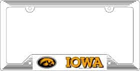 Iowa Hawkeyes Plastic License Plate Frame