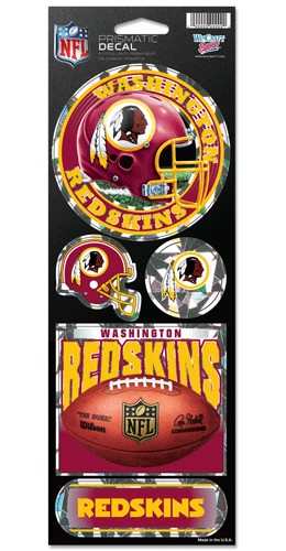 Washington Redskins Prismatic Stickers