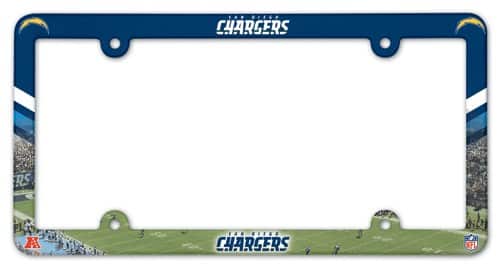 San Diego Chargers License Plate Frame - Full Color
