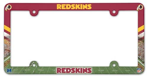 Washington Redskins License Plate Frame - Full Color