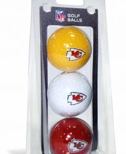Kansas City Chiefs 3 Pack of Golf Balls