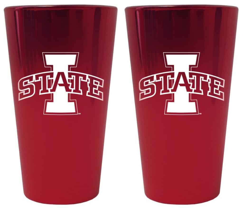 Iowa State Cyclones Lusterware Pint Glass - Set of 2