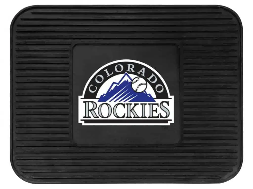 Colorado Rockies Heavy Duty Vinyl Rear Seat Car Utility Mat