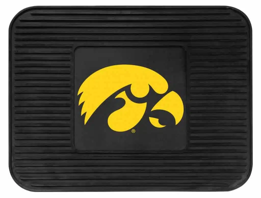 Iowa Hawkeyes Heavy Duty Vinyl Rear Seat Car Utility Mat