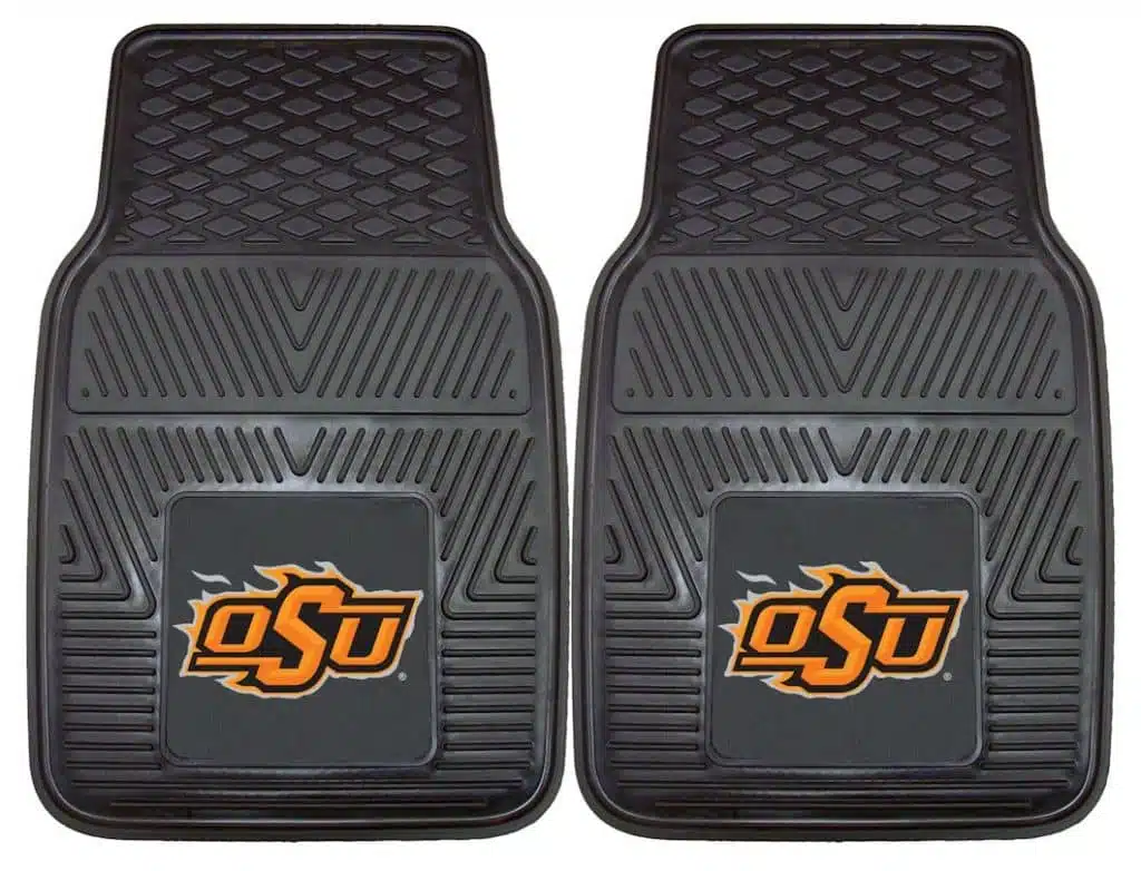 Oklahoma State Cowboys Heavy Duty 2-Piece Vinyl Car Mats