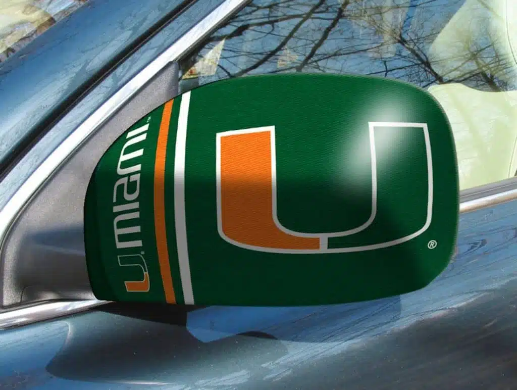Miami Hurricanes Mirror Cover - Small