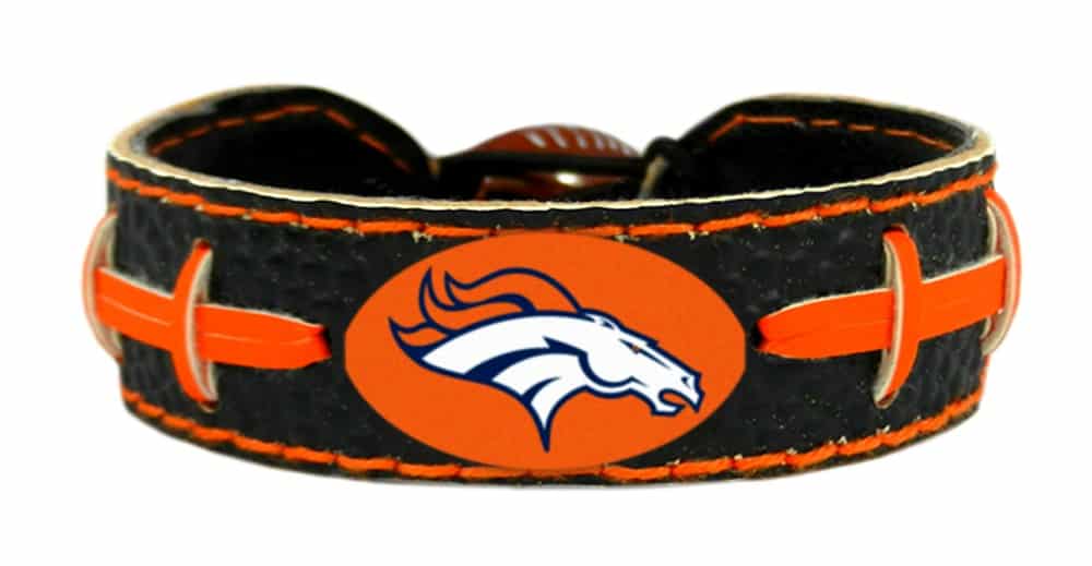 Denver Broncos Team Color Football Bracelet