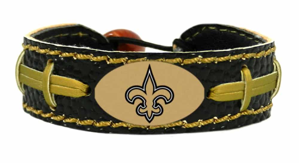 New Orleans Saints Team Color Football Bracelet