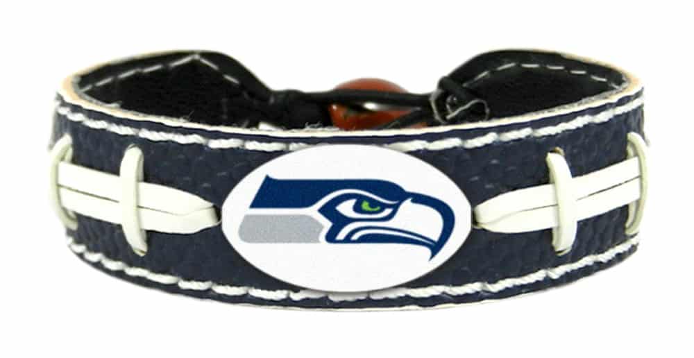 Seattle Seahawks Team Color Football Bracelet